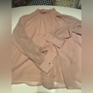 Vince Camuto High Ruffle Neck Long Sleeve Blouse